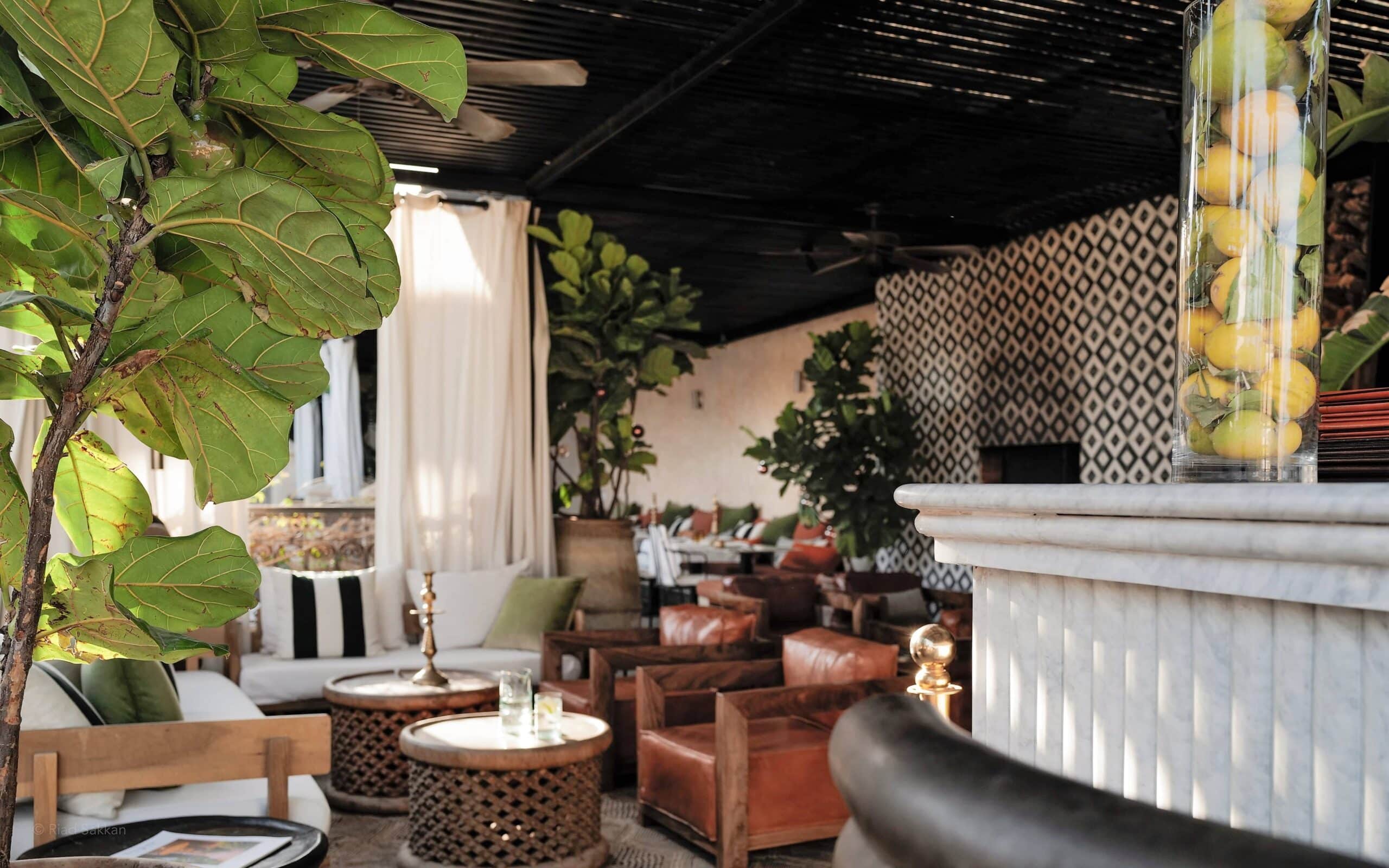 Терраса и ресторан Riad Sakkan